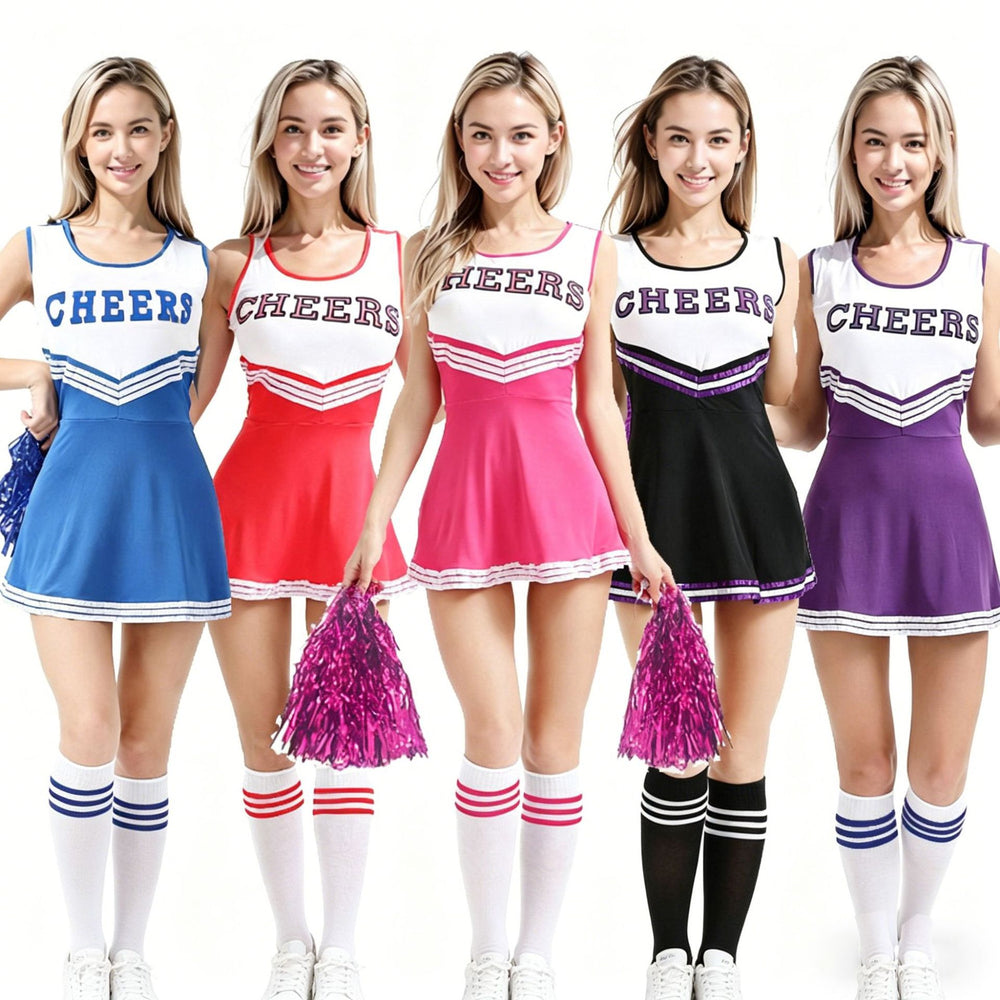 New cheerleading performance outfit:  cross-border event football cheerleader sexy one-piece cheerleading dress