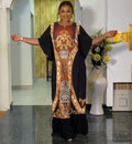 supply summerloose black hot diamond long dress elegantwork clothingdress special price
