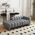 Accessible luxury italian velvet fabric backrest bed end stool modern bedroom chaise lounge sofa creative shoe changing stool