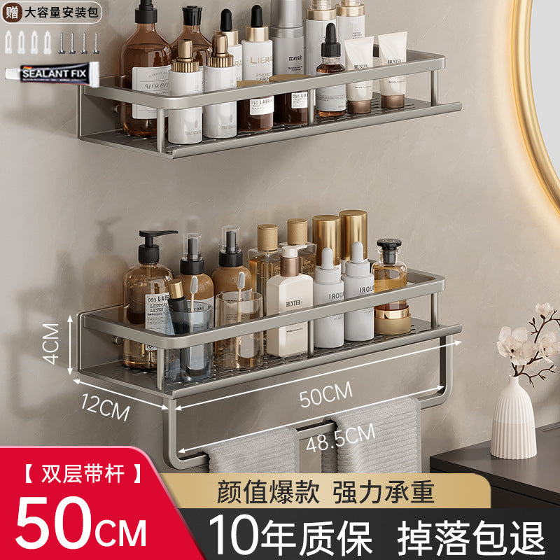 No punching toilet rack bathroom toilet hand wash bath washstand wall mounted wall storage rack
