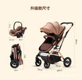 Customized kids stroller, two-way, sit and lie down, baby one-click foldable high-view stroller, foldable