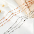 Aliexpress cross-border jewelry fashionstylish ball chain multi-layer anklet casualo-shaped chain beach anklet foot chain for women