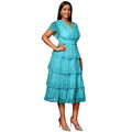Plus size women's sexy v-neck sequin party dress - elegant, slim-fit, a-line evening gown