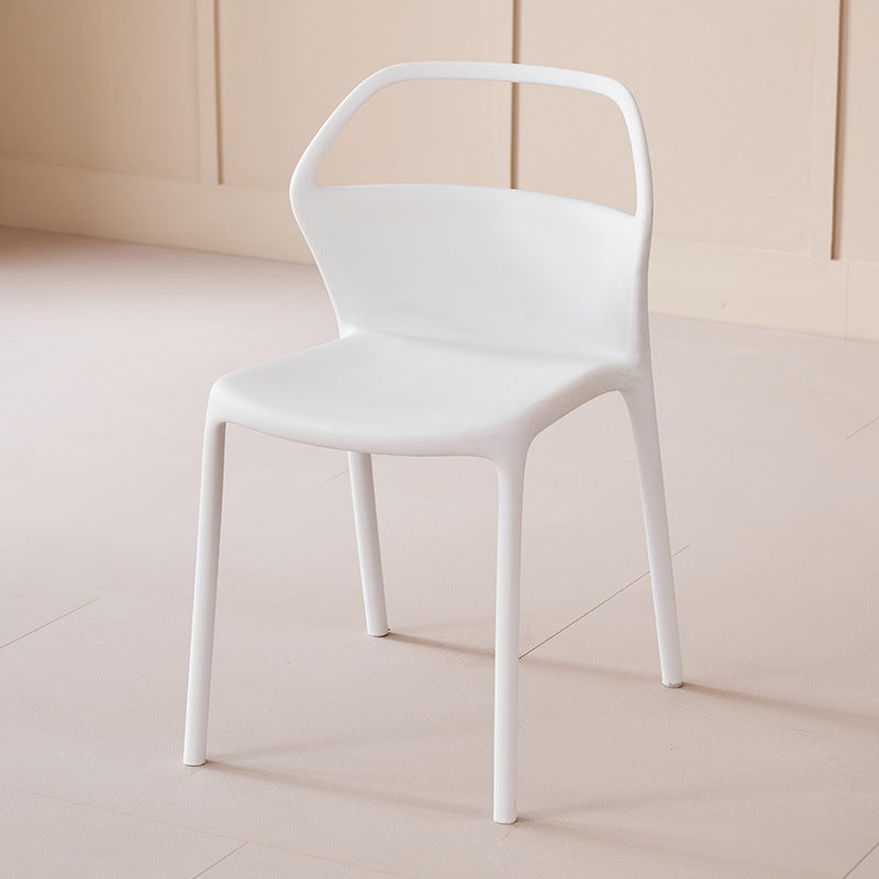 For homemodern casual plastic chair casual scandinavian backrest dining chair makeup stackable casual waiting outdoor chair