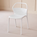 For homemodern casual plastic chair casual scandinavian backrest dining chair makeup stackable casual waiting outdoor chair