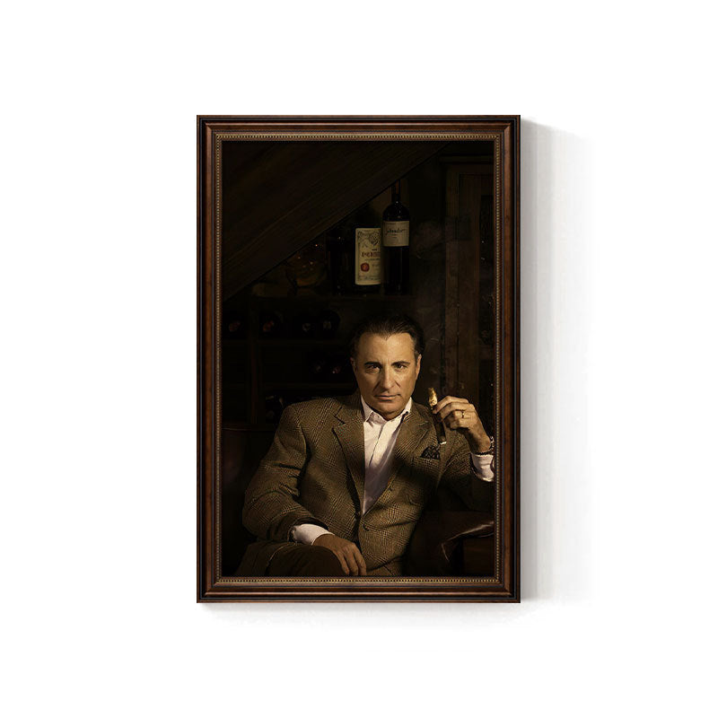 Churchill cigar bar decorative painting American celebrity retro bar club KTV box hanging painting tobacco and alcohol shop mural