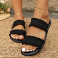 woven beach sandals for women,  summer new arrivals, plus size flat flip-flops, casual export sandals for women