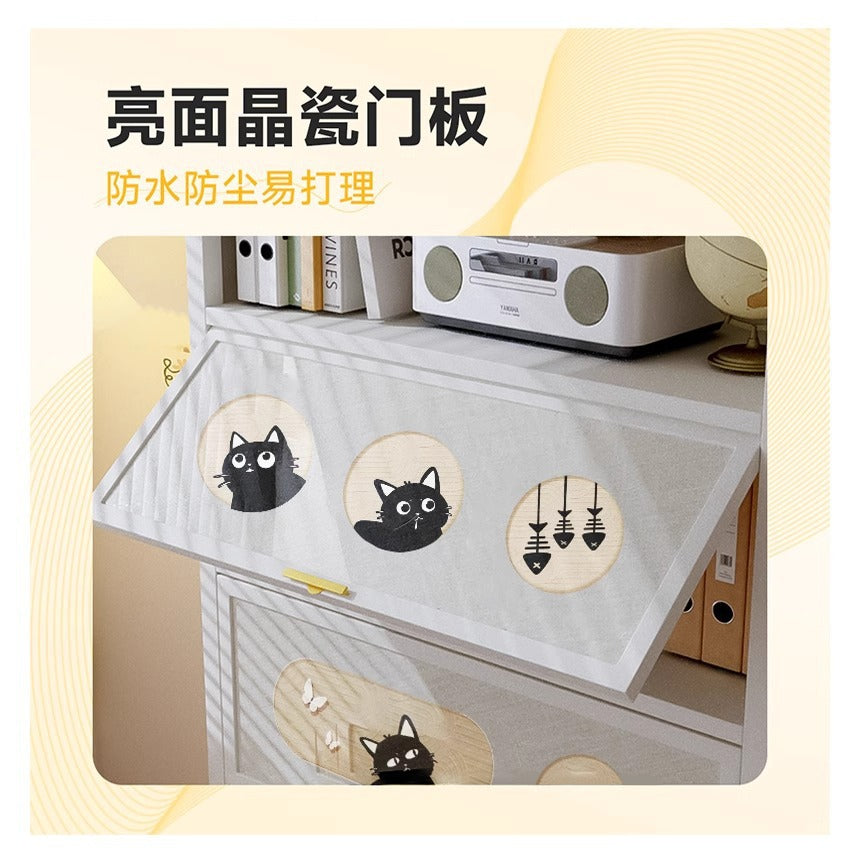 Household steel shoe cabinet fully enclosed entrance door floor-standing multi-layer dust-proof rack entrance large-capacity storage rental house