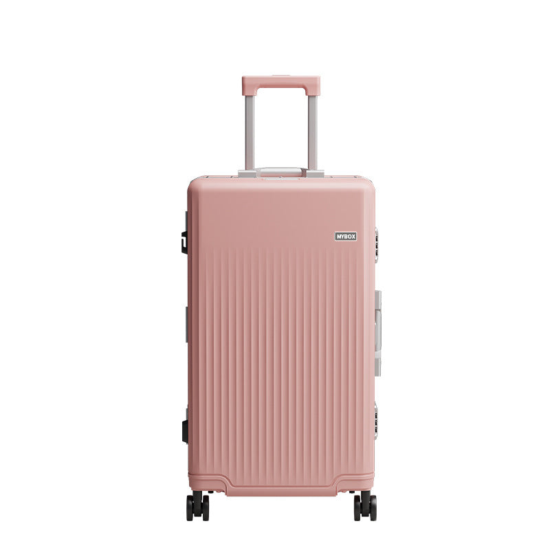 MYBOX light noise reduction suitcase shock absorption silent trolley case durable PC material silent large capacity suitcase