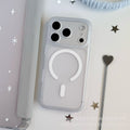 Creative detachable lens compatible iphone 17 pro max soft-touch sand magnetic phone case, iphone 14 drop-proof