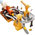 Kids' large transforming container truck toy - boy's track ejection truck with container lifting crane model - ages 3-6
