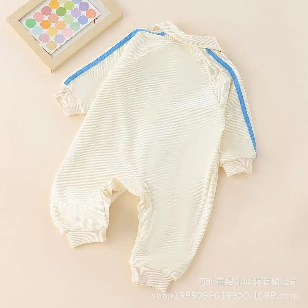 Baby clothes autumn romper cartoon crawling suit spring and autumn outing outfit super cute adorable boy's onesie