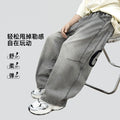 【guangzhou high-stretch soft denim】 new washed soft & supple scimitar cut trendy fashion kids' jeans 2603