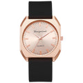 Stylish square minimalist quartz silicone strap watch - a high-value gift for students and women
