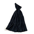 Accessible luxury socialite style sleeveless slanted shoulder silmdress women's summer pleated waist slimming look a-line skirtelegant dress