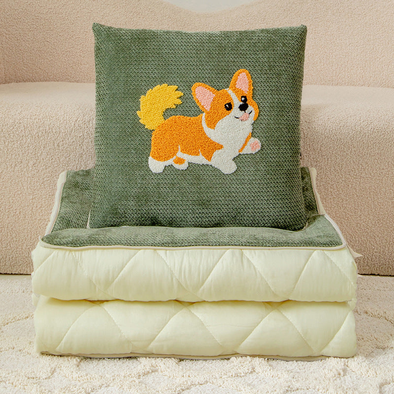 Cute style throw pillow blanket 2-in-1 multifunctional car cushion - wholesale direct from manufacturer