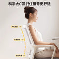 Office chair - ergonomic computer chair for comfortable, extended sitting - back support - ideal for meetings, dorms, home, and desk use