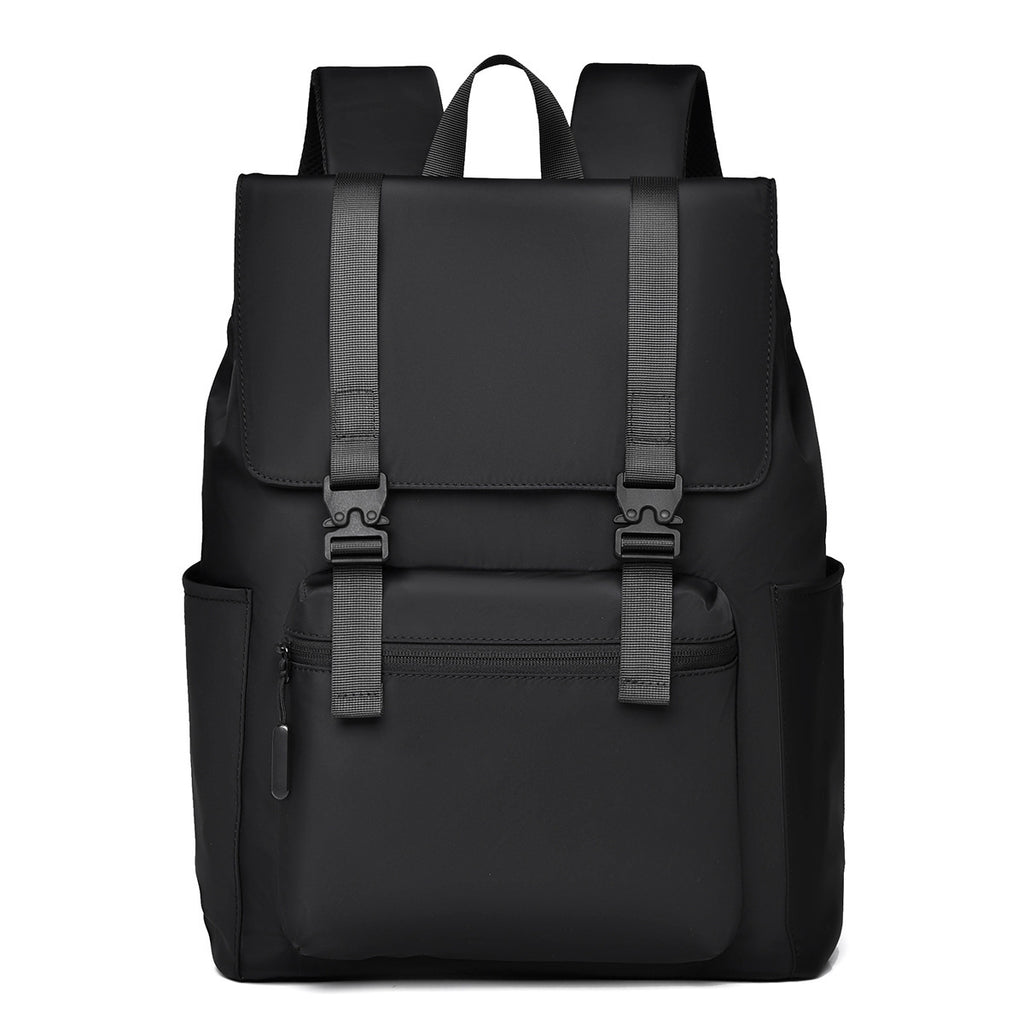 Simple and stylish backpack Large capacity trendy leather film Laptop bag College student casual backpack