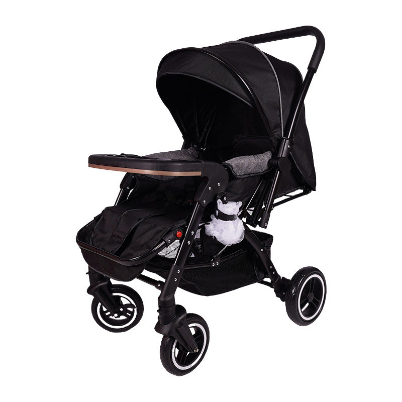 0-3 years high view stroller lightweight reclining two-way foldable baby stroller four-wheel kids pushchair