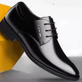 New arrival business formal leather shoes men's casual wedding groom british heightening summer breathable youth pointed toe men's shoes