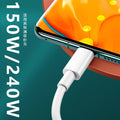 Suitable for realme gtneo5 data cable 240w light speed second charging gtneo5 flash charging 150w super flash charging