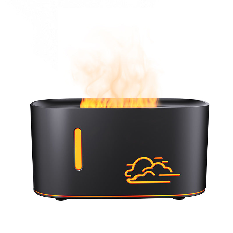 New cross-border simulated flame aromatherapy machine usbhome humidifier colorful atmosphere light atomizing aromatherapy machine cross-border