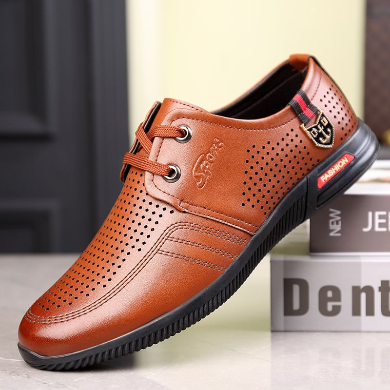 2025 summer sandals new arrival hidden heel crocs business casual shoes cut out sandals soft sole shoes men trendy