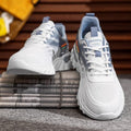 Men's shoes 2025 new winter soft sole anti-odor flyknit mesh shoes men's versatile mesh casual sports running shoes