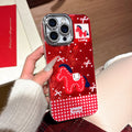 Lucky horse year fortune huawei p80 phone case, honor 500pro nova15 glitter swirl red new year case