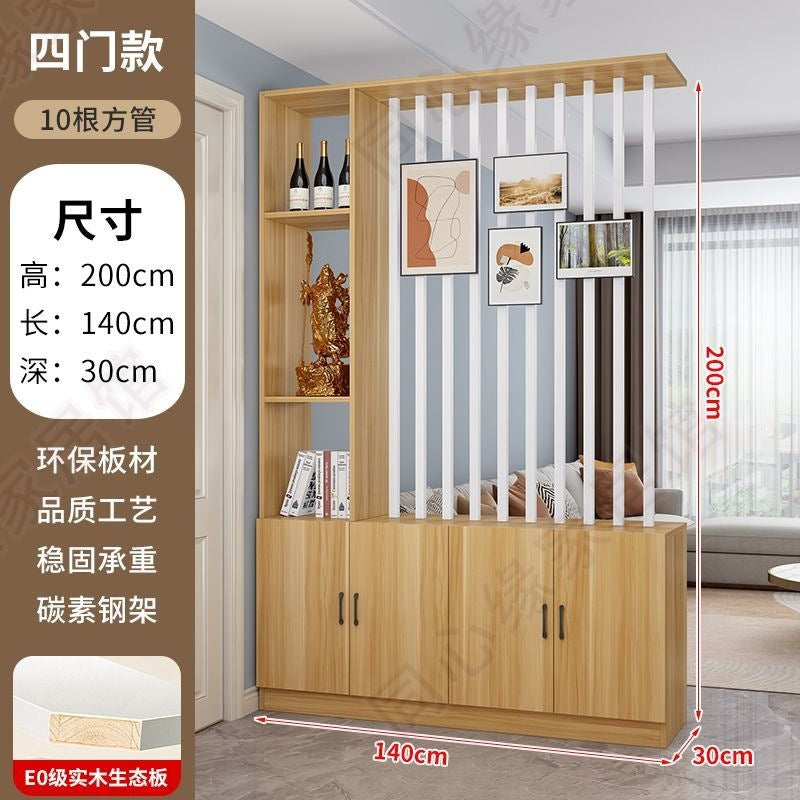 Entrance door shoe cabinet, entrance cabinet, all-in-one screen partition, living room cover, wine cabinet, storage rack, prosperous decoration cabinet