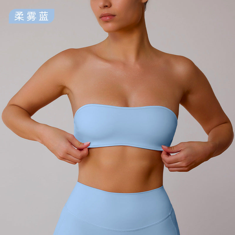 【clearance - no returns or exchanges】strapless sports bra - anti-exposure, inner layer, base layer, tight-fitting bandeau top