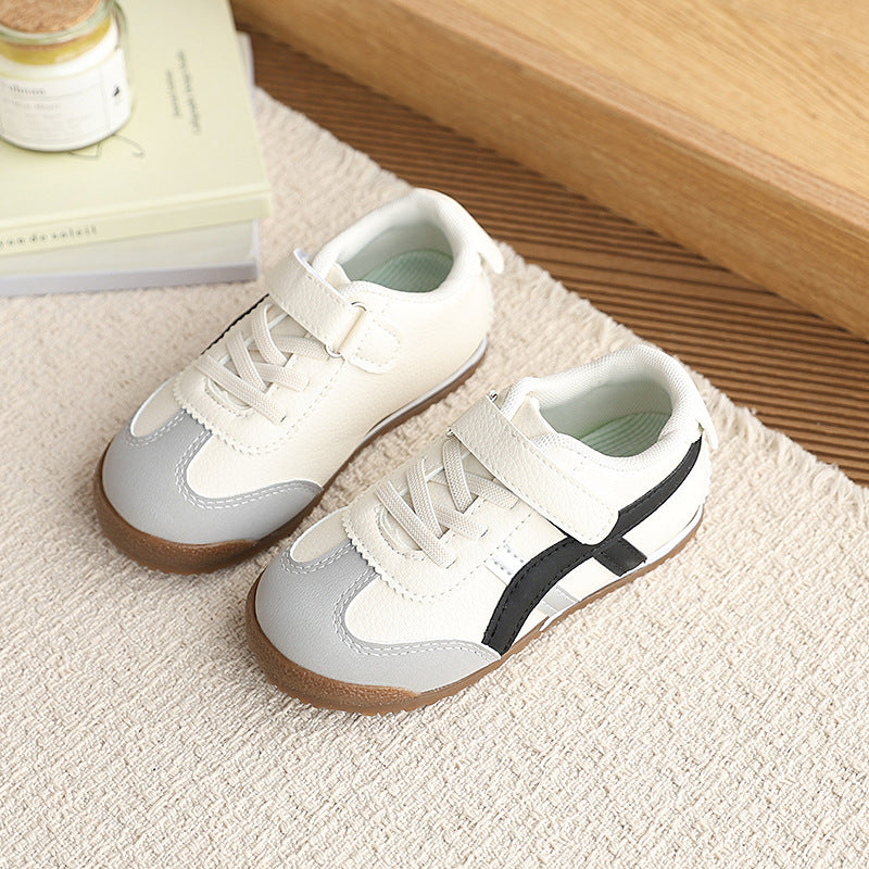 Kidswhite shoes forrest gump shoes autumnew arrivalgirl shoes leather double mesh children's shoes korean style boys sports shoes