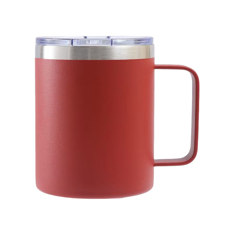 spray plastic 12oz stainless steel mug casual business coffee cup personalized sublimation thermos cup wholesale