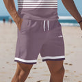 hot-selling men's polo shirt set, new summer two-piece casual short-sleeve and shorts set, dropshipping available