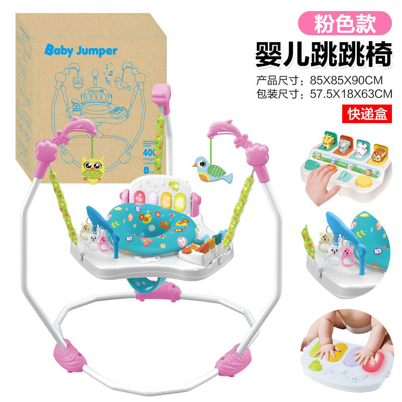 Cross-border Baby Multifunctional Jumping Chair Children's Music Lighting Jumping Chair Fitness Chair Seat Swing Chair Game Table