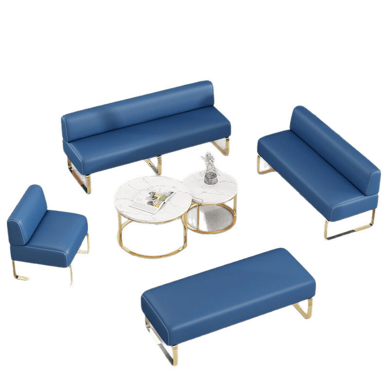 Barber shop sofa hair salon hair salon shop economical rest area beauty training institution long chair cp