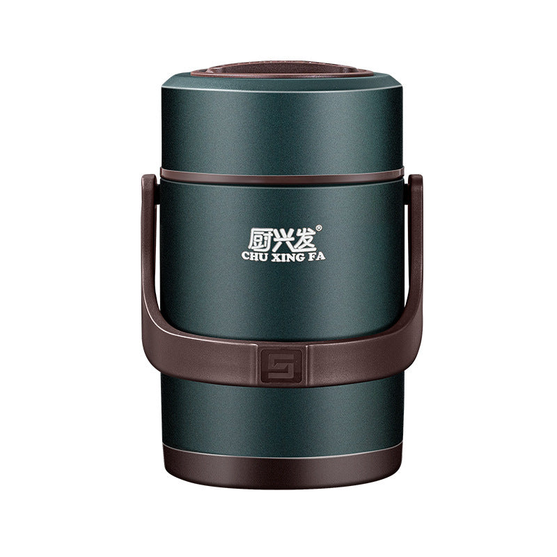 Chuxingfa insulated lunch box 304 stainless steel vacuum insulated pot for office workers multi-layer rice bucket large capacity