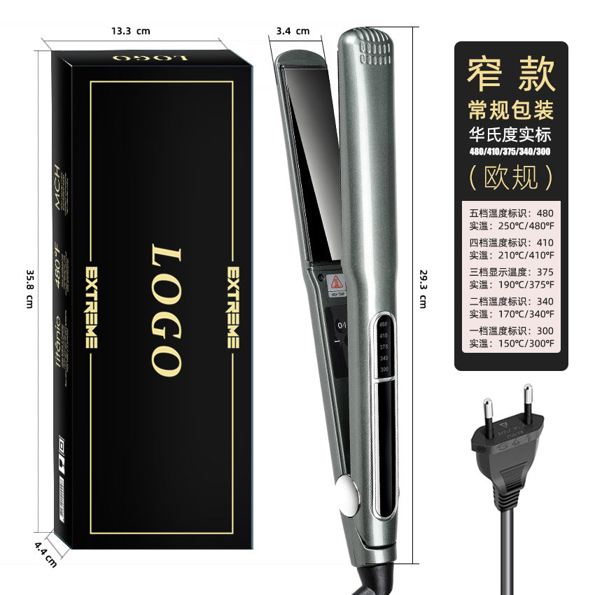 Cross-border professional hair straightener high temperature hair straightener splint curling iron dual-purpose straight plate clip hair straightener
