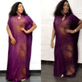 supply small stand-up collar whirlwind-shaped stylish hot diamond fashionloosedress african women's long skirt big sale