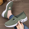 Exportplus sizespringnew arrival flying mesh shoes women's slip-on thick sole breathable casual shoes soft bottom cushion shoes women