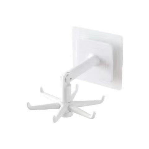 Six-claw rotatable hook, hexagonal sticky hook, strong wall-mounted spoon holder, multi-functional for home kitchen storage