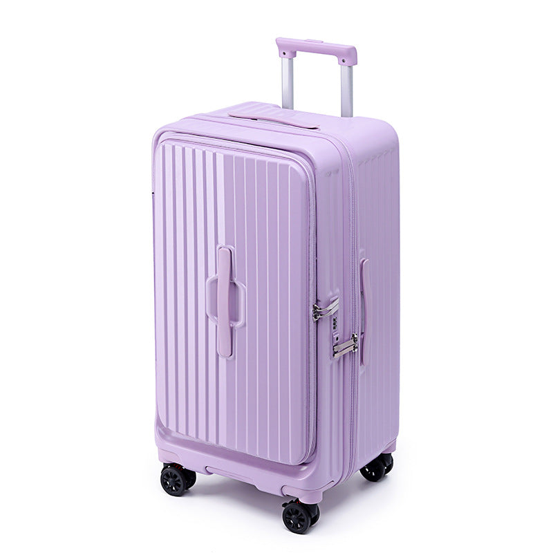 Multi-opening suitcase Front open cover trolley case 20-inch boarding case 2025 new large-capacity universal wheel case