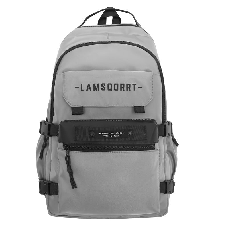 Cross-border wholesale student schoolbags Large capacity multi-layer light casual backpacks Male junior high school student schoolbags