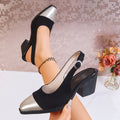 Baotou back hollow sandals 2026 summernew arrival thick heel mary jane shoes flats high heels color matching fashion style export