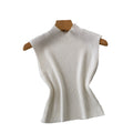 Commuting style knitting sleeveless easiest for matchtops vest women's summer pure color silmslimming lookeasiest for matchoutweartops