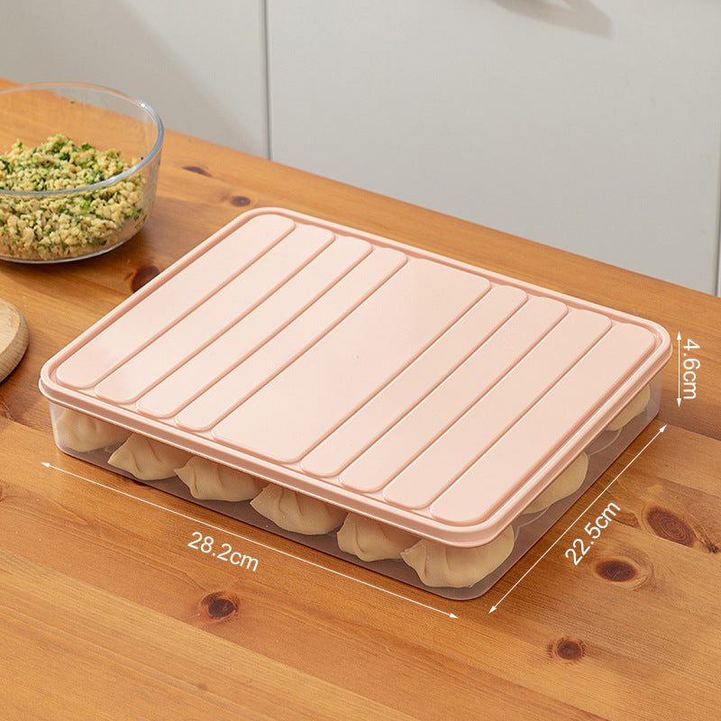 Kitchen, refrigerator storage box, drawer type transparent frozen fresh-keeping box, dumplings, food-grade microwave oven special egg box