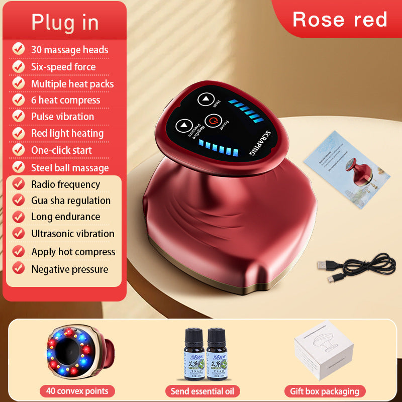 electric negative pressure scraping instrument, whole body hot compress, vacuum negative pressure suction cupping device, for home masseuse