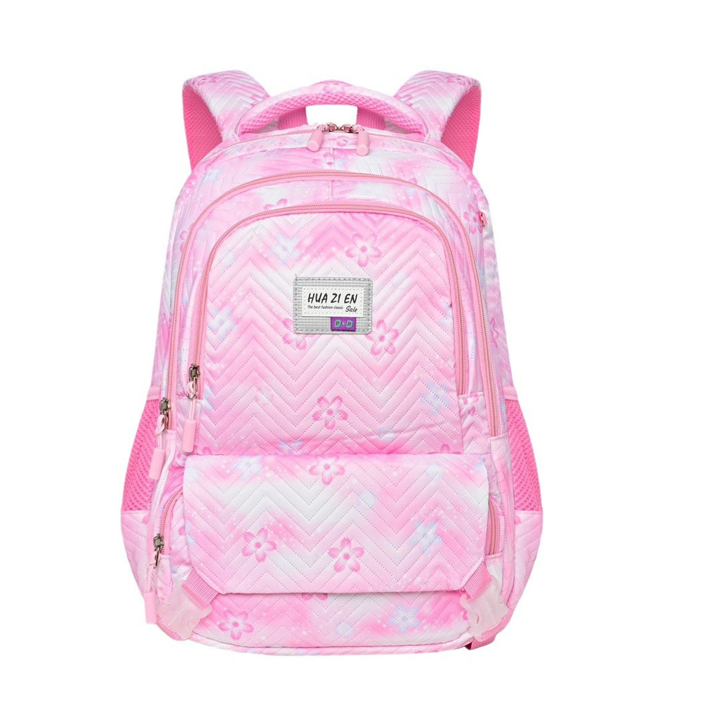 Primary and secondary school girls schoolbag large capacity gradual change backpack to reduce the burden of spine protection ultra light children bag cute