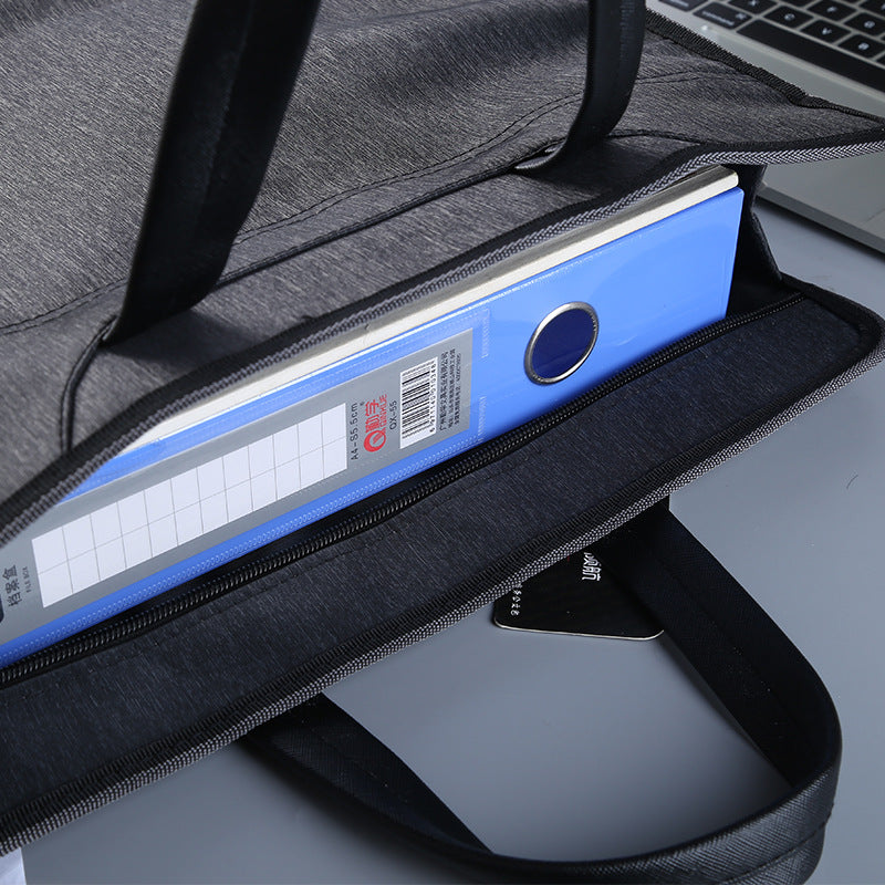 Pilot 6603 New Large Capacity Portable Document Bag Conference Bag Manufacturer Spot Double Layer Document Bag Briefcase