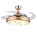 Invisible remote control ceiling fan light, high-velocity variable frequency led fan, minimalist modern living room dining room high-end living room chandelier